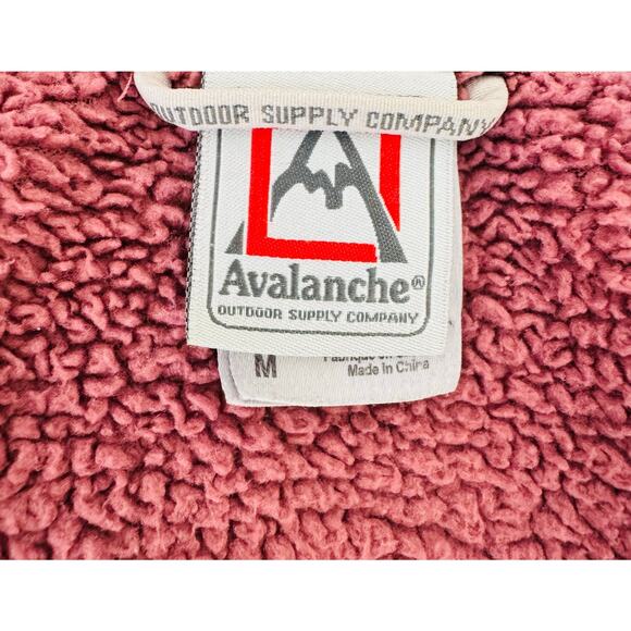 Avalanche Outdoor Amber Fleece Lined Soft Shell Burgundy Purple Hoodie Jacket M - Picture 8 of 11